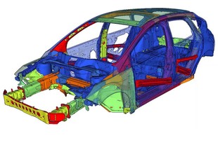 Ford Focus - nosná struktura