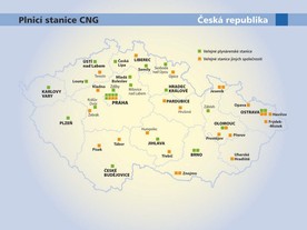 Plnicí stanice na CNG v ČR