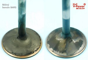 Stav ventilů pro jednotlivých fázích testu