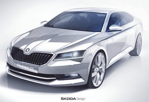 Škoda Superb - Design Sketch