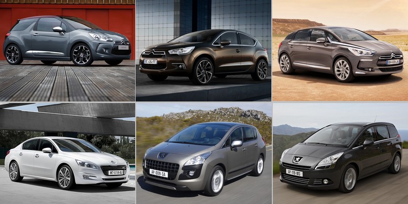 Šest vozů Peugeot a Citroën s označením Záruka francouzského původu