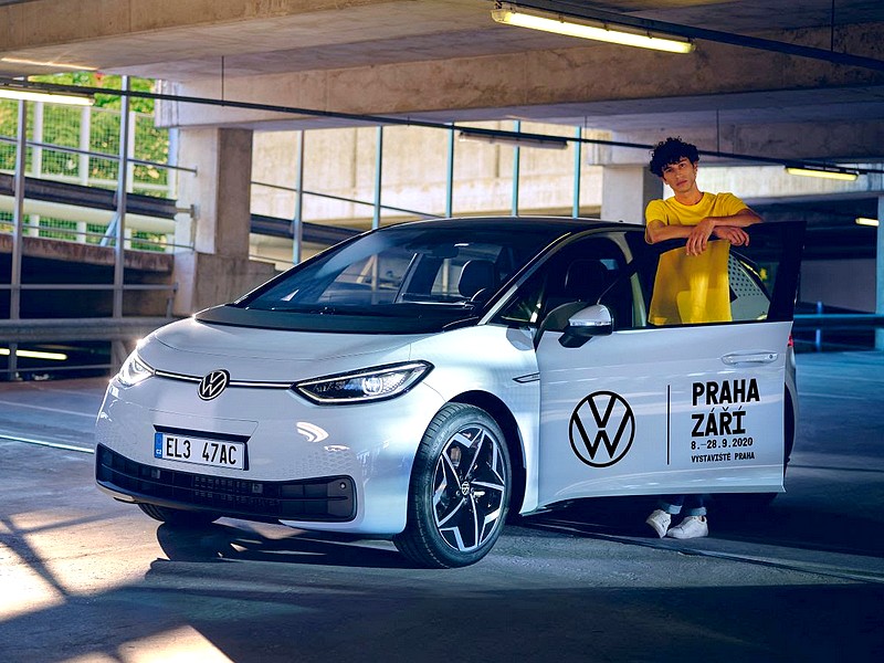 Volkswagen ID.3 hvězdou festivalu Praha Září 