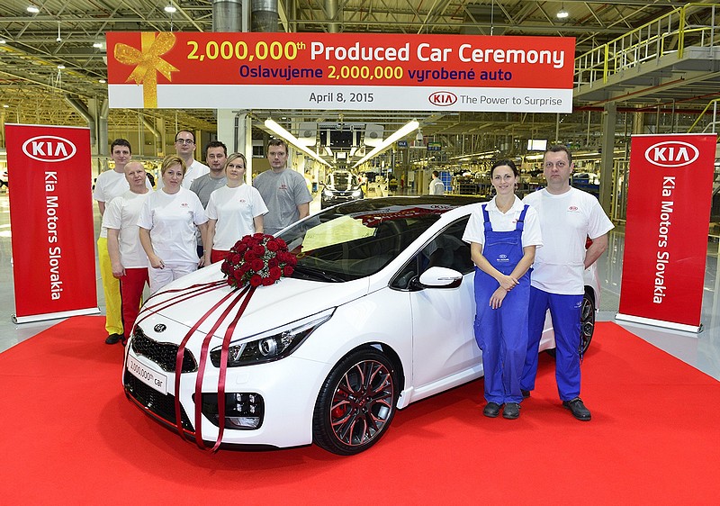 Kia Motors Slovakia vyrobila dvoumiliontý automobil 