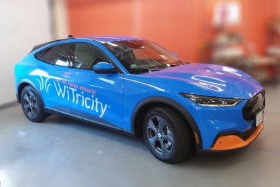 NAIAS 2022 Ford Mustang Mach-E WiTricity wireless charging system