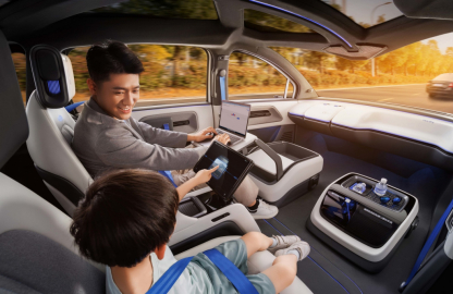 Baidu Apollo RT6 detachable steering wheel