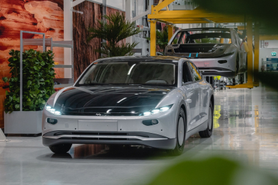Lightyear 0 v továrně Valmet Automotive  Uusikaupunki ve Finsku