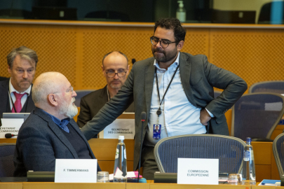 Frans Timmermans při jednání o ETS2