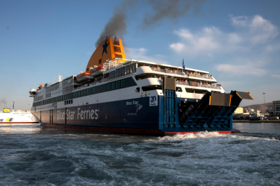 Blue star ferries Aegean sea