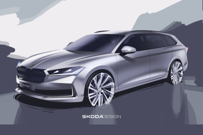 Škoda Superb Combi skica