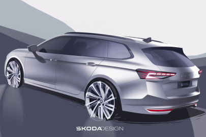 Škoda Superb Combi skica