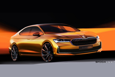 Škoda Superb IV skica