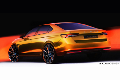 Škoda Superb IV skica