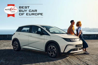 Ocenění Best Buy Car of Europe 2024 bude předáno společnosti BYD pro vůz BYD Dolphin