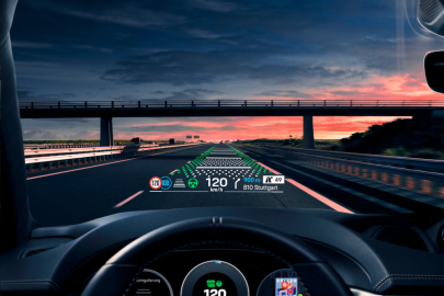 Porsche Macan Turbo Head up display