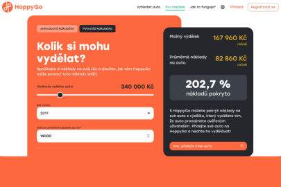 HoppyGo - kalkulačka nákladů