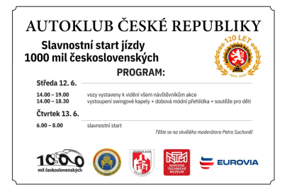 1000 mil československých 2024