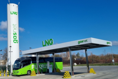 Tankování LNG u stanice GasNet