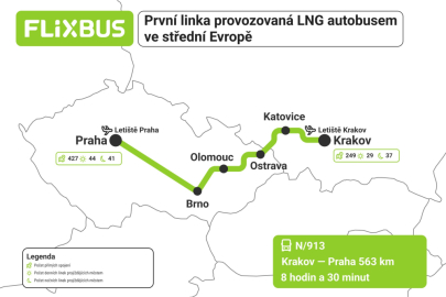 První autobusová linka na LNG