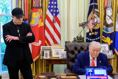 Elon Musk a Donald Trump - ještě jako přátelé