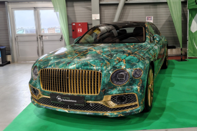 Prague Car Festival 2026 Bentley Continental GT Green Marble Design