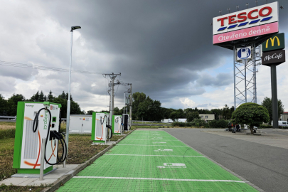 ČEZ UH stojany Tesco Prostějov