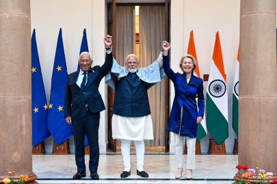 Antonio Costa, Narendra Modi a Ursula von der Leyen