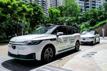 Baidu Apollo Go RT6 v Hongkongu