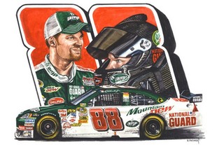 Nejpopulárnější jezdec NASCAR Dale Earnhardt jr.