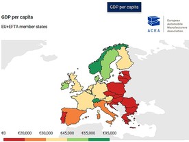 HDP v zemích EU