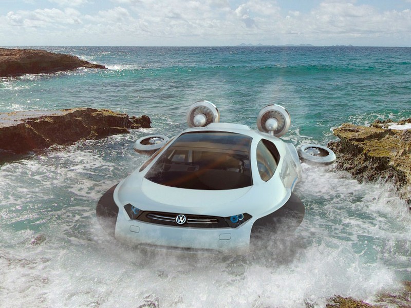 Koncept osobního vznášedla Aqua