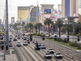 Audi A7 piloted driving concept v ulicích Las Vegas