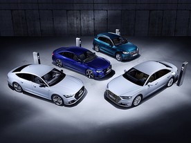 Audi A8, A7 Sportback, A6 a Q5 ve verzích Plug-in-Hybrid 