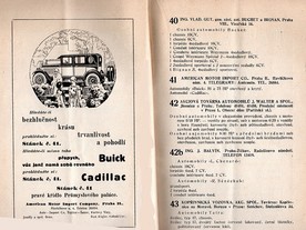 Katalog XVIII mezinárodní výstavy automobilů v Praze z roku 1926