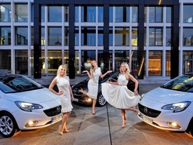 Ambassadorky Opelu pro AutoBest 2015 Mila Elegovič, Aleksandra Dojčinovič a Renata Sopek