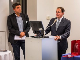 Zástupci Toyoty Ahmet Karaman (ředitel projektu C-HR) a Fabio Capano (ředitel mkomunikace a marketingu TME)