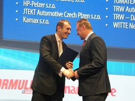 Martin Jahn a Pavel Juříček s oceněním Dodavatel pro Auto roku 2015
