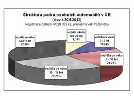 Věková struktura osobních automobilů