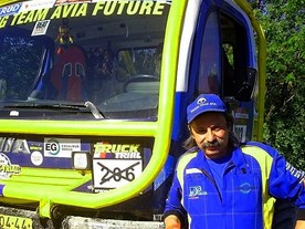 Bohumír Čáp, mistr Evropy v Truck Trialu s Avií 4x4 