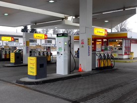 CNG stojan Bonett u čerpací stanice Shell Hodonín