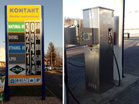 CNG stanice Bonett v Turnově