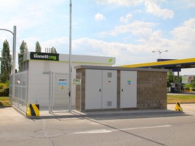 CNG plnicí stanice Bonett Makro v Čestlicích