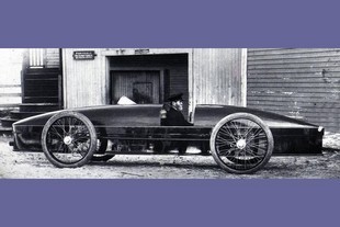 Fred Marriott a jeho Stanley Rockett v roce 1906