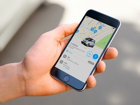 Vyhledání, rezervace a úhrada za pronájem vozidel probíhají prostřednictvím chytrého telefonu
