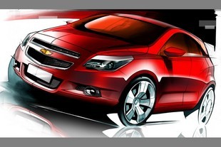 Náčrt brazilského Chevroletu Agile