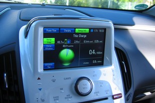 Chevrolet Volt informuje jak úsporně jezdí