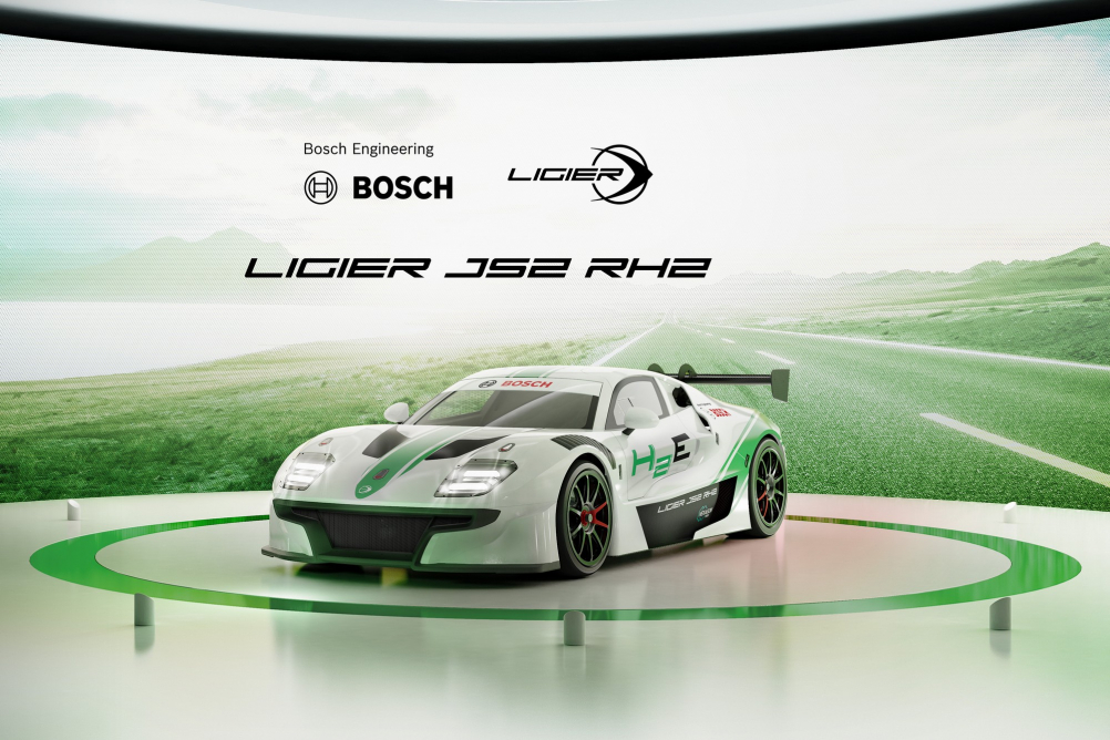 Ligier a Bosch odhalují závodní vůz na vodík