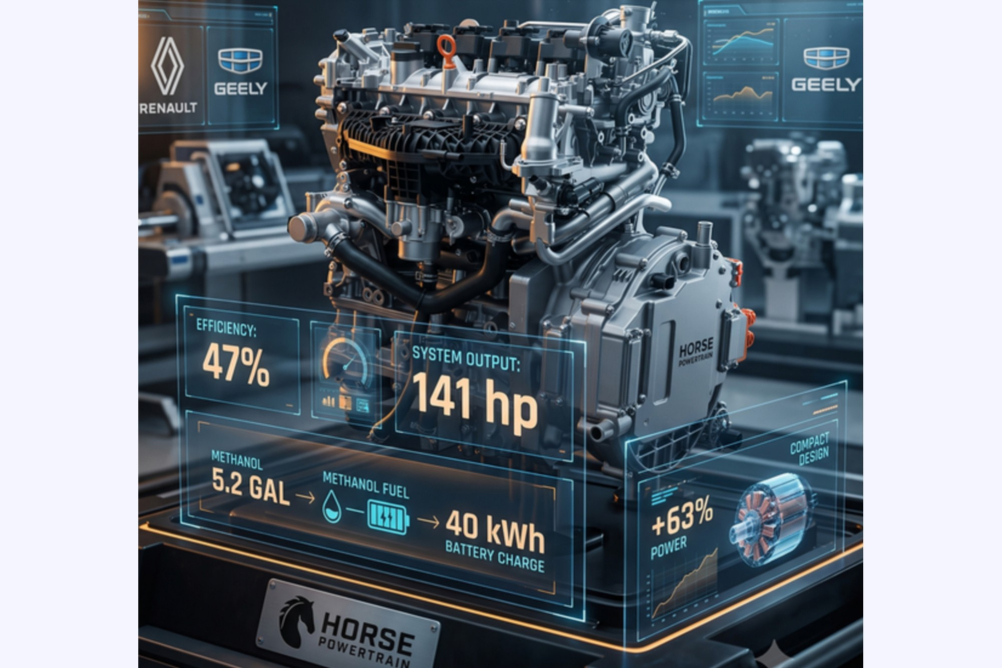 Prodlužovač dojezdu na metanol od Horse Powertrain