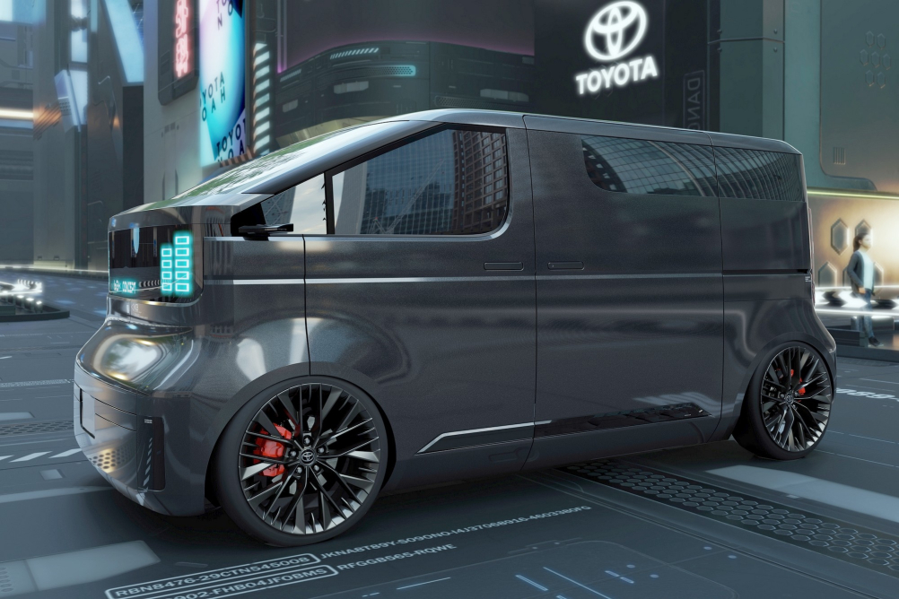 Koncept víceúčelového elektrického minivanu Toyota