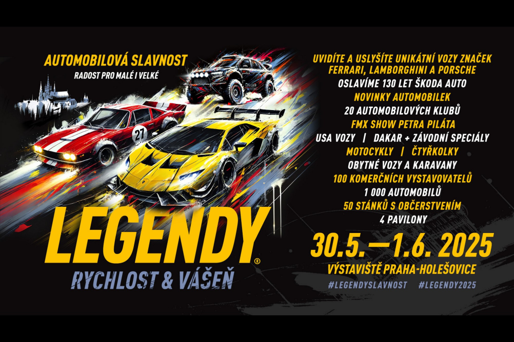 Automobilová slavnost LEGENDY 2025 se blíží