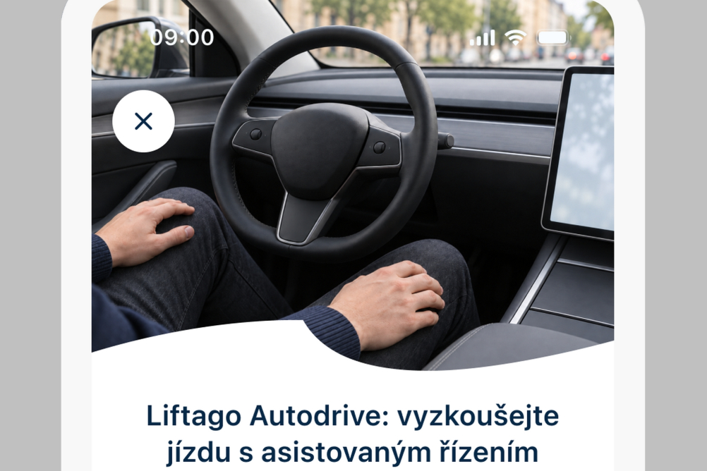 Liftago jako první v ČR nabízí asistovanou jízdu